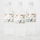 ザシーホエールシャーク海の生活の下で1日の誕生日 ペットボトルラベル (ボトル)