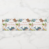 ザシーホエールシャーク海の生活の下で1日の誕生日 ペットボトルラベル (シングルラベル)