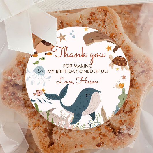 ザシーホエールシャーク海の生活の下で1日の誕生日 ラウンドシール