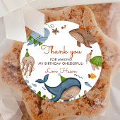 ザシーホエールシャーク海の生活の下で1日の誕生日 ラウンドシール