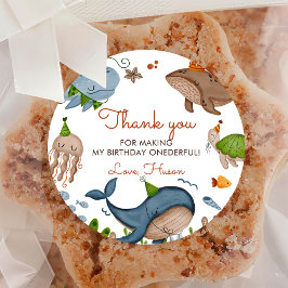 ザシーホエールシャーク海の生活の下で1日の誕生日 ラウンドシール