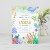 ザシーホエールタ航海のートル誕生日招待客 招待状 (スタンド正面)