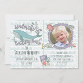 ザシーホエールバースデーパーティー写真 招待状 (正面)