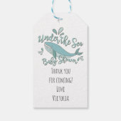 ザシーホエールベイビーシャワーメッセージカード ギフトタグ (裏面)