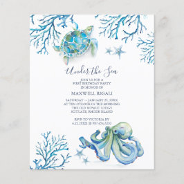 ザシーボーイズ予算第1誕生日招待状