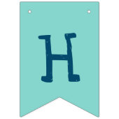 ザシーマーメイドシャークハッピーバースデー バンティングフラッグ (第2の旗)