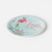 ザシーマーメイドバースデーパーティパステル ペーパープレート (アングル)