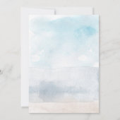 ザシーマーメイドパーティー水カラー誕生日 招待状 (裏面)