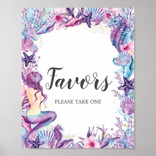 ザシーマーメイドベビーブライダルシャワーの好意 ポスター (正面)