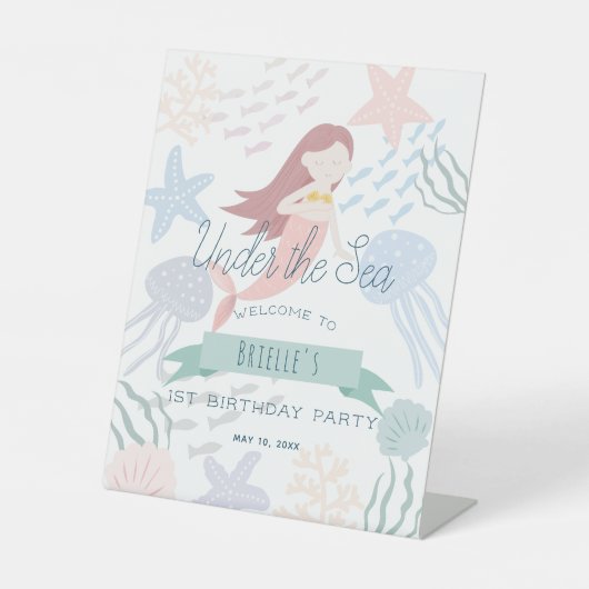 ザシーマーメイドホワイト誕生日 台座サイン (正面)