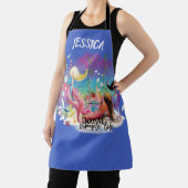 ザシーマーメイド海パープルターコイズ エプロン (インサイチュ)