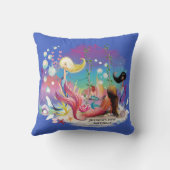 ザシーマーメイド海パープルターコイズ クッション (裏面)