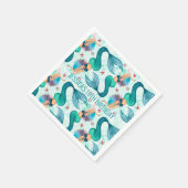 ザシーマーメイド海パープルターコイズ スタンダードカクテルナプキン (角)