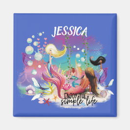 ザシーマーメイド海パープルターコイズ マグネット