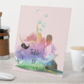 ザシーマーメイド海パープルターコイズ 台座サイン (インサイチュ)