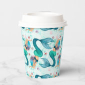 ザシーマーメイド海パープルターコイズ 紙コップ (裏面)