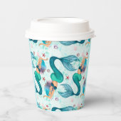 ザシーマーメイド海パープルターコイズ 紙コップ (正面)