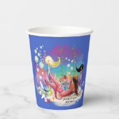 ザシーマーメイド海パープルターコイズ 紙コップ (裏面)