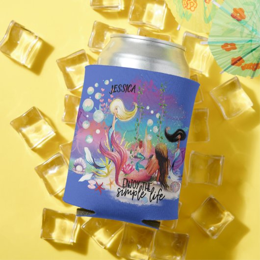 ザシーマーメイド海パープルターコイズ 缶クーラー (インサイチュ 夏)