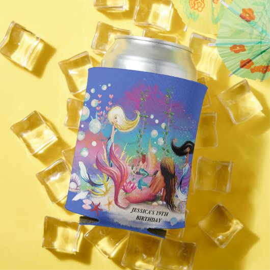 ザシーマーメイド海パープルターコイズ 缶クーラー (インサイチュ 夏)