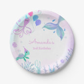 ザシーマーメイド&シーカメ誕生日 ペーパープレート (正面)
