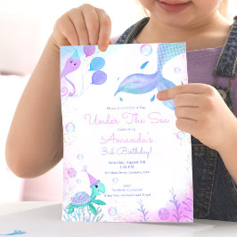ザシーマーメイド&シーカメ誕生日 招待状