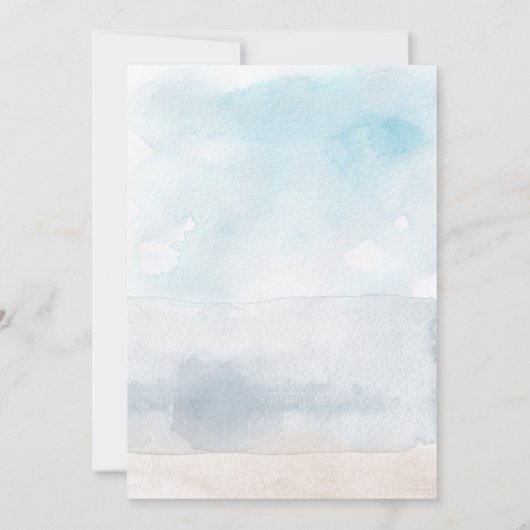 ザシーリトルマーメイドウォーター誕生日 招待状 (裏面)