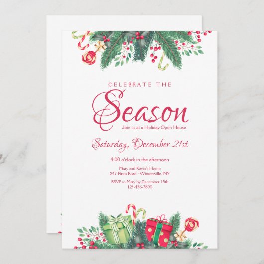 ザシー祝ズホリデーオープンハウス 招待状 (正面/裏面)