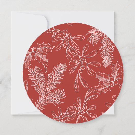 ザシー祝ズホリデーパーティー招待状 招待状 (裏面)