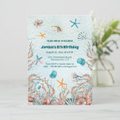 ザシー航海の8誕生日招待状 招待状 (スタンド正面)