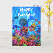 ザシー誕生日カード カード (黄色い花)