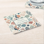 ザシー誕生日、海ウィスパーカスタムズ スクエアペーパーコースター (アングル)