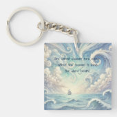 ザシー&引用文 キーホルダー (正面)