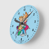 ザジェトソンズ |家族 ラウンド壁時計 (傾斜)