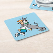 ザジェトソンズ | George & Astro Hug スクエアペーパーコースター (アングル)