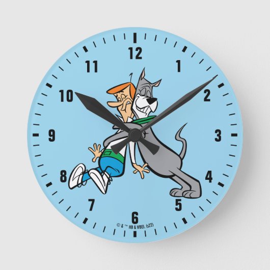 ザジェトソンズ | George & Astro Hug ラウンド壁時計 (正面)