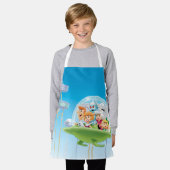 ザジェトソンズ | The Family 飛んでいる Car エプロン (着用した状態)