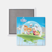 ザジェトソンズ | The Family 飛んでいる Car マグネット (正面/裏面)