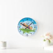 ザジェトソンズ | The Family 飛んでいる Car ラウンド壁時計 (ホーム)