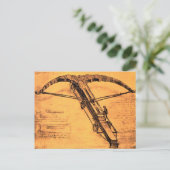 ザジャイアントクロスボウ、アンティーク羊皮紙 ポストカード (スタンド正面)