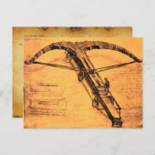 ザジャイアントクロスボウ、アンティーク羊皮紙 ポストカード (正面/裏面)