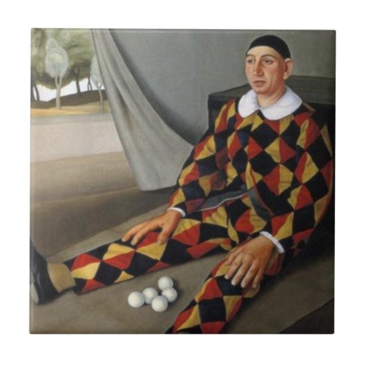 ザジャグラー（Antonio Donghi著） タイル (正面)