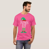 ザジャズミン小妖精や小人ファミリーマッチングクリスマスパジャマ Tシャツ (正面フル)