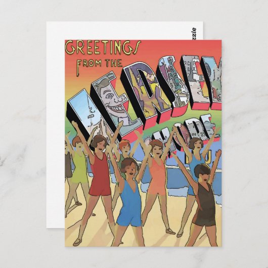 ザジャージーショアヴィンテージグリーティングアート ポストカード (正面/裏面)