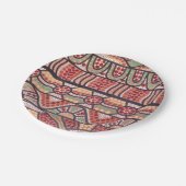 ザジャーニーレッド紙プレート ペーパープレート (アングル)