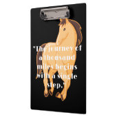 ザジャーニー引用文カスタム文字馬写真 クリップボード (左)