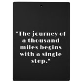 ザジャーニー引用文カスタム文字馬写真 クリップボード (裏面)