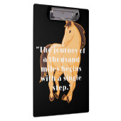 ザジャーニー引用文カスタム文字馬写真 クリップボード (右)