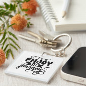 ザジャーニー楽しむ引用文 キーホルダー (正面右)