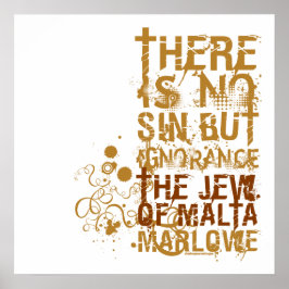 ザジューオブマルタ無知引用文 ポスター